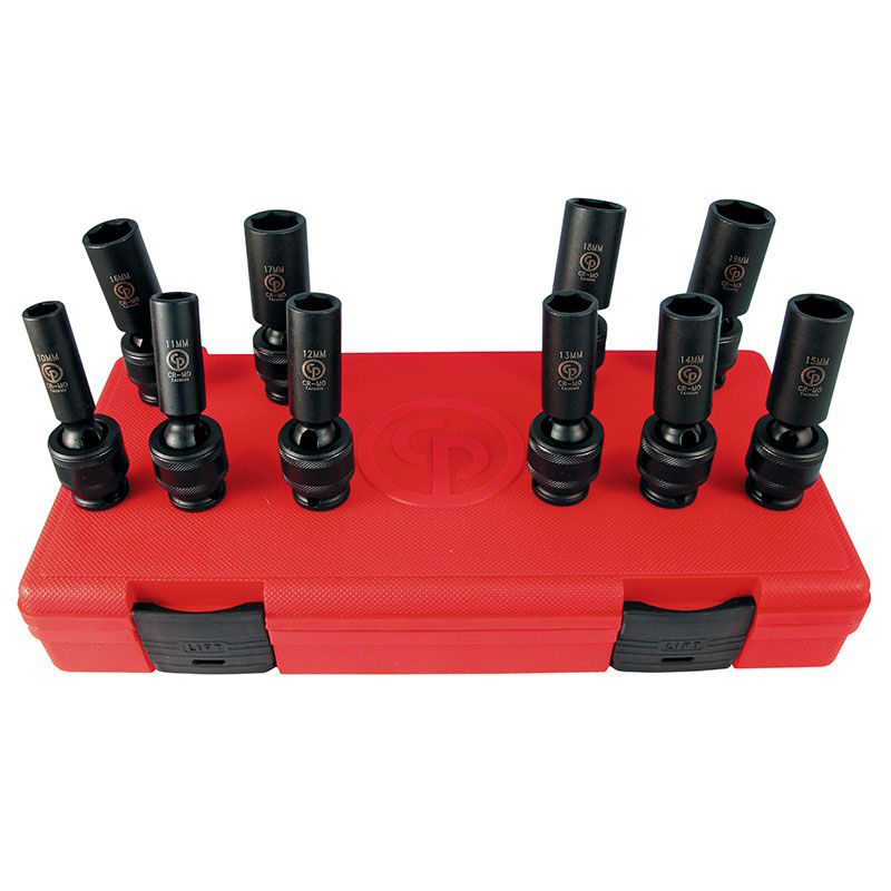 SS3110DU 3/8 Drive Set - Metric Deep Universal Impact Sockets - 10 pcs
